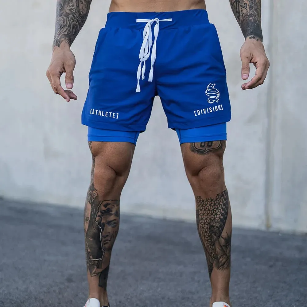 2-in-1 Shorts for Running and Bodybuilding