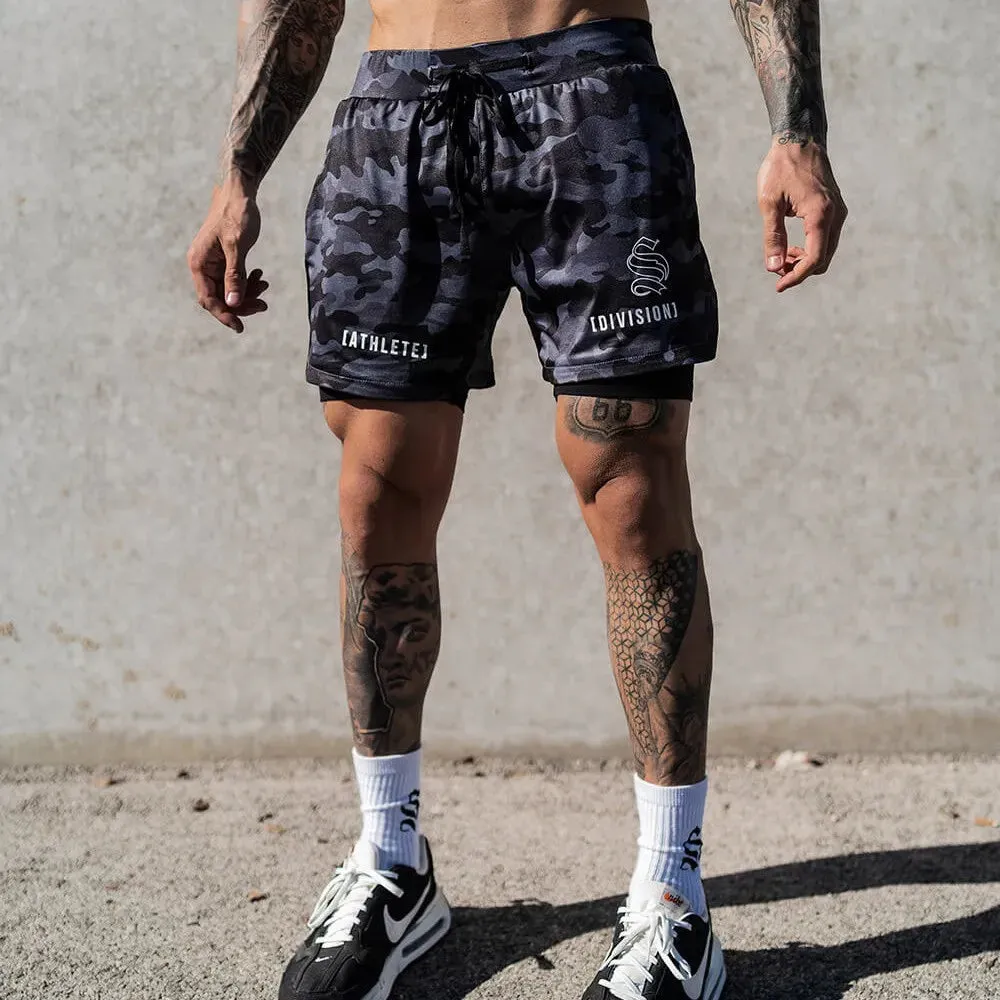 2-in-1 Shorts for Running and Bodybuilding