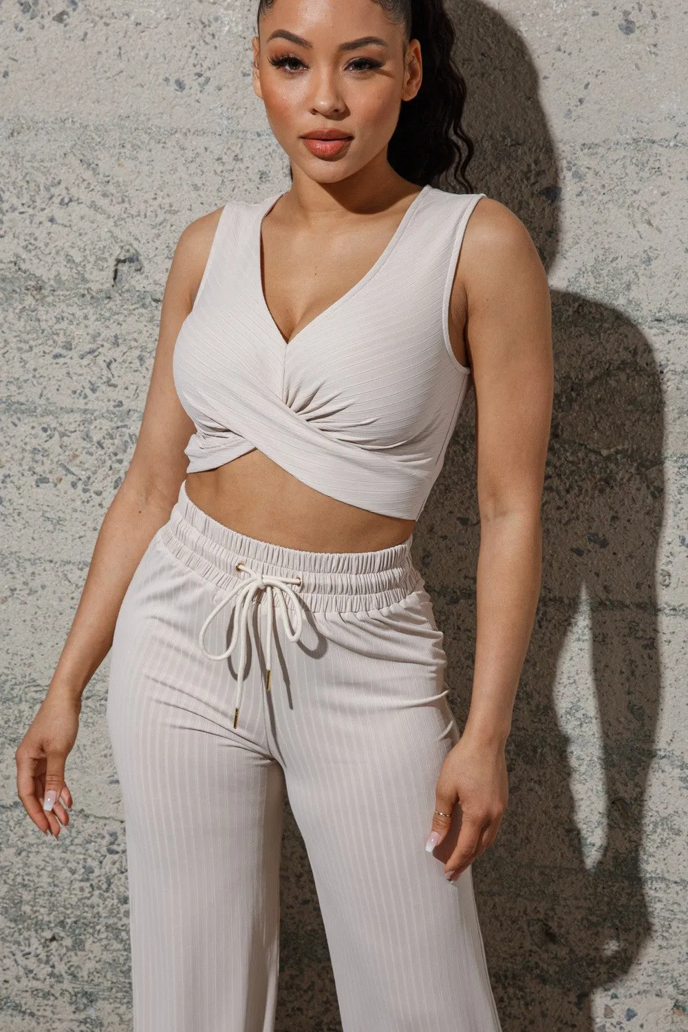 2 Piece Lounge Top & Pant Set