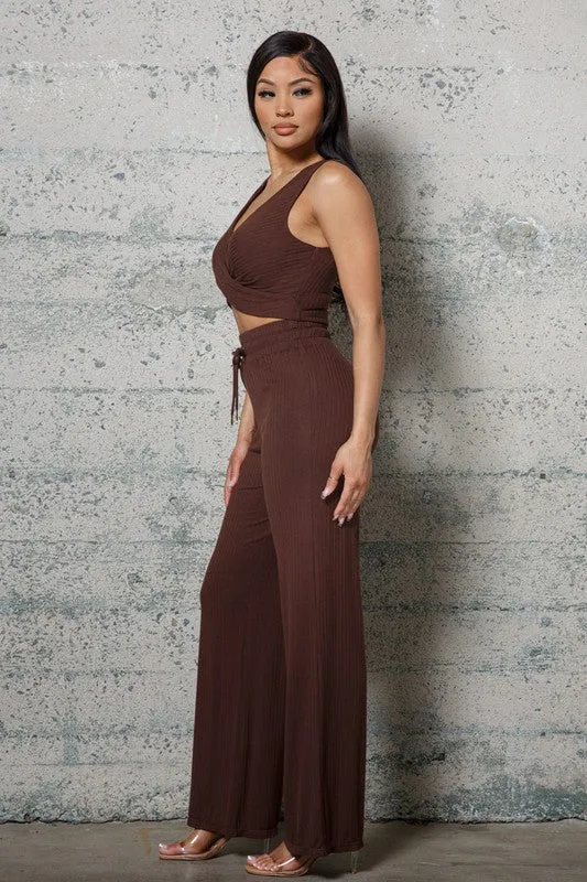 2 Piece Lounge Top & Pant Set