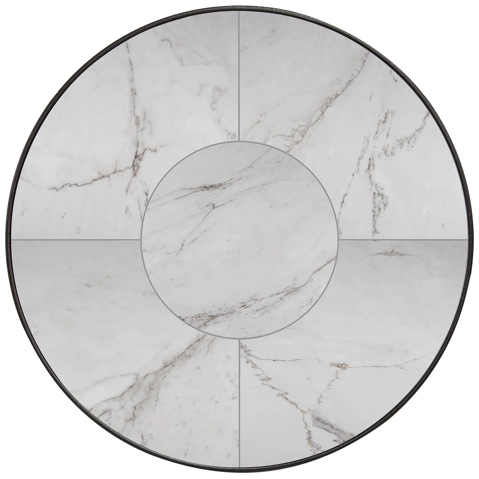 30" Round Fresco Porcelain Side Table with Base by Ow Lee