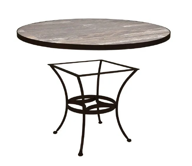 30" Round Fresco Porcelain Side Table with Base by Ow Lee