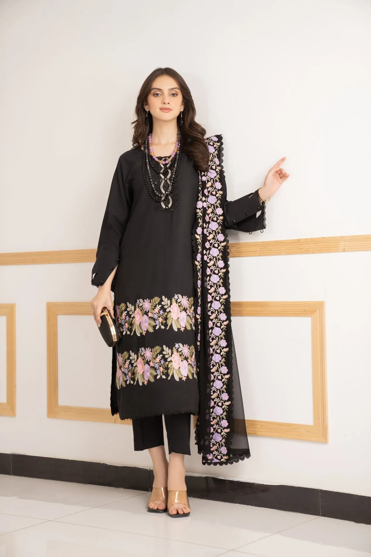 3PC READY TO WEAR LINEN DRESS 03