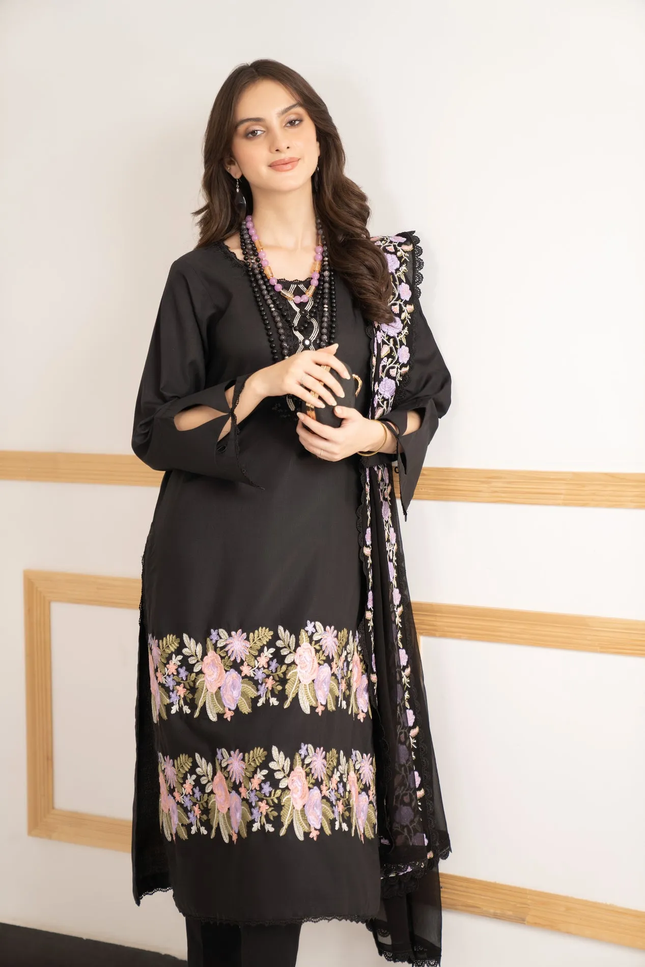 3PC READY TO WEAR LINEN DRESS 03