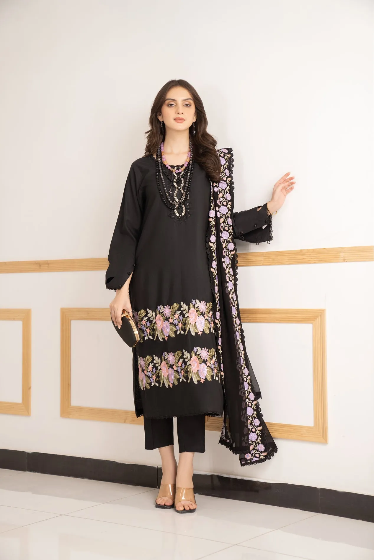 3PC READY TO WEAR LINEN DRESS 03