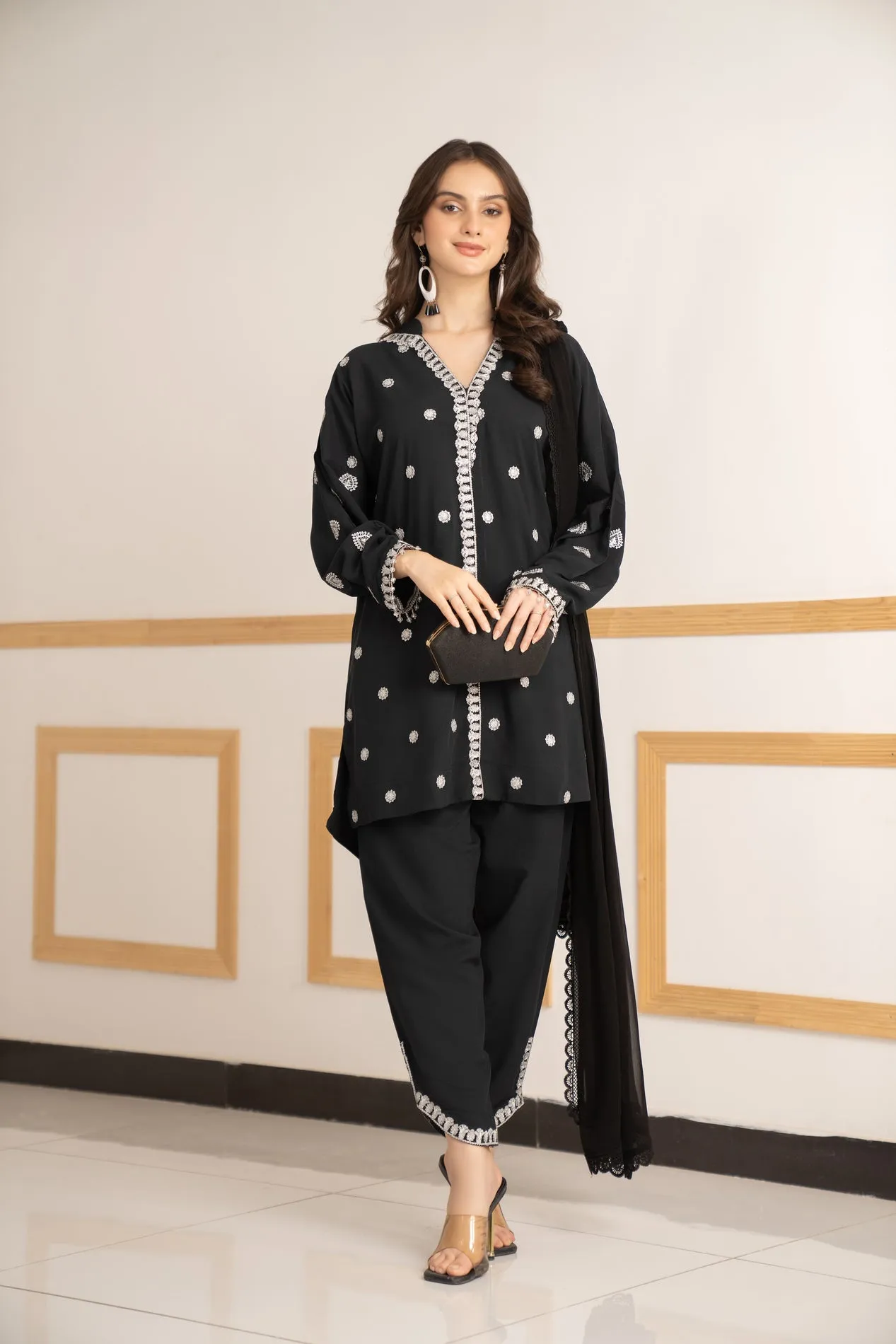 3PC READY TO WEAR OVER SIZED LINEN DRESS 02