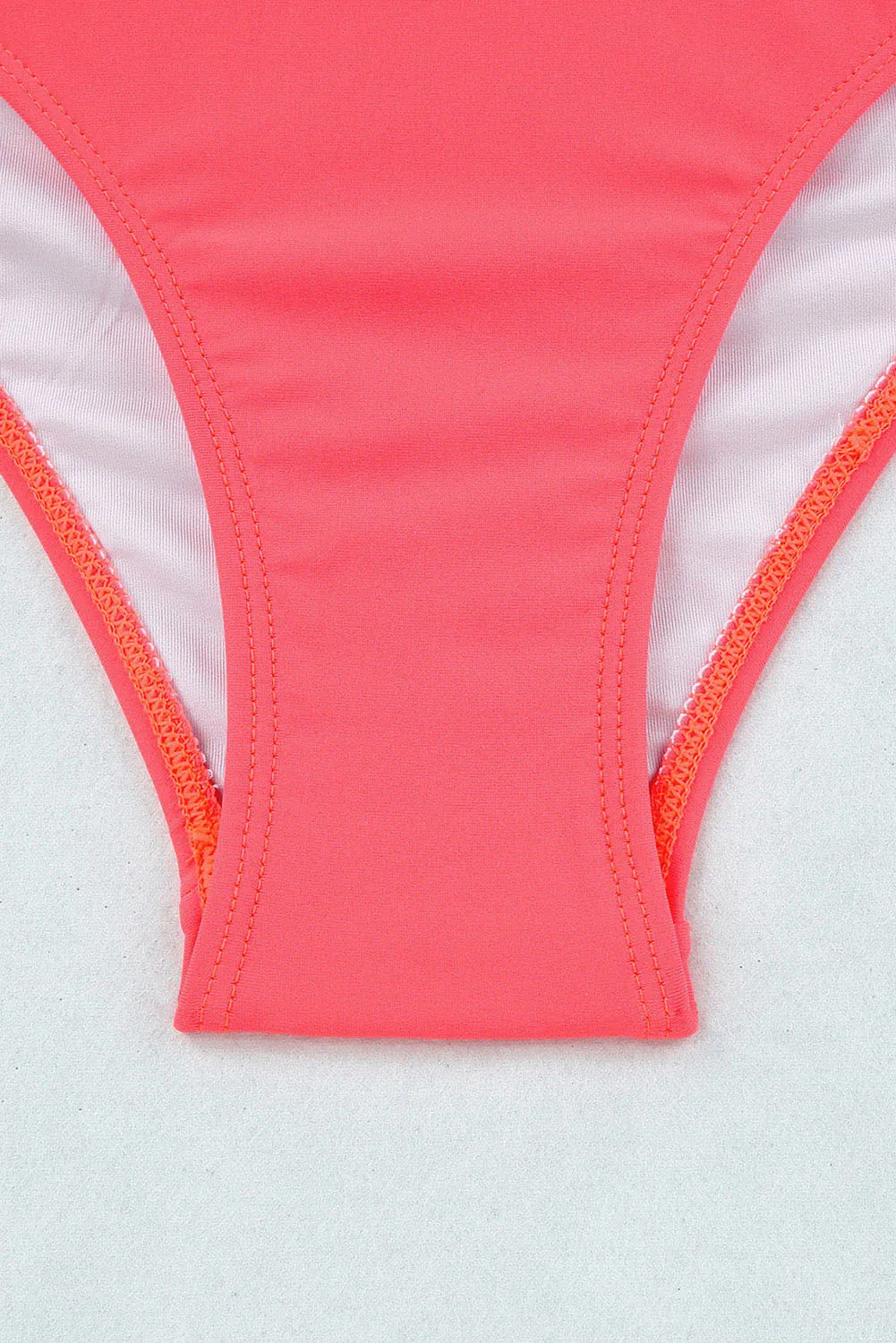 Aleena Scalloped Criss Cross High Waist Bikini by Threaded Pear