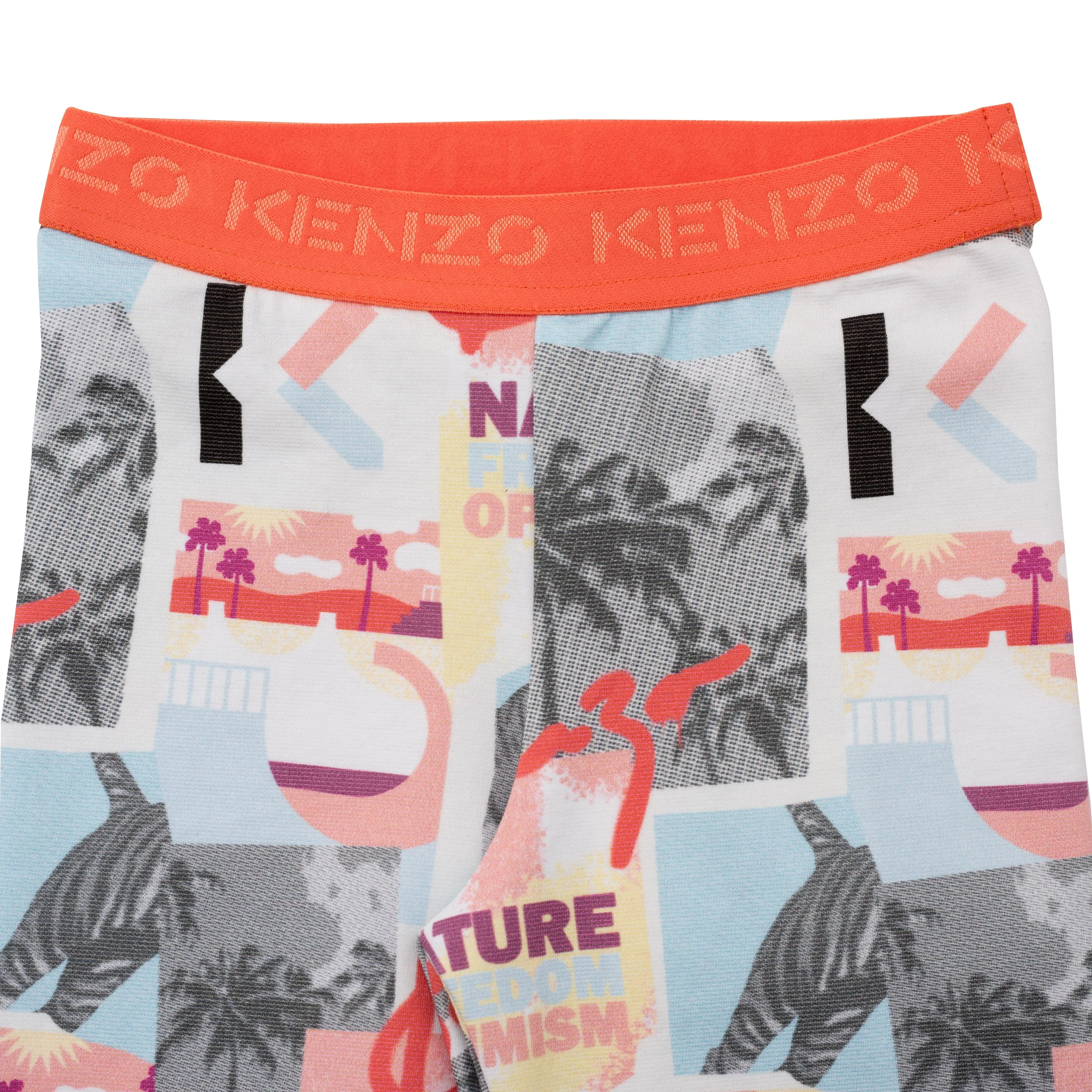 Allover Urban Print Shorts