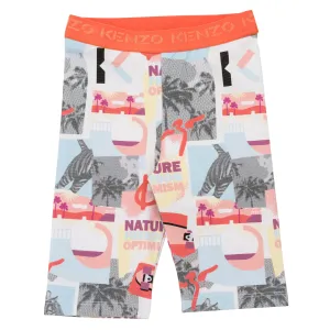 Allover Urban Print Shorts