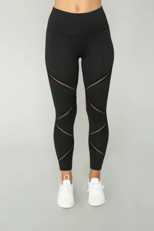 Anastacia High Rise Leggings - Black