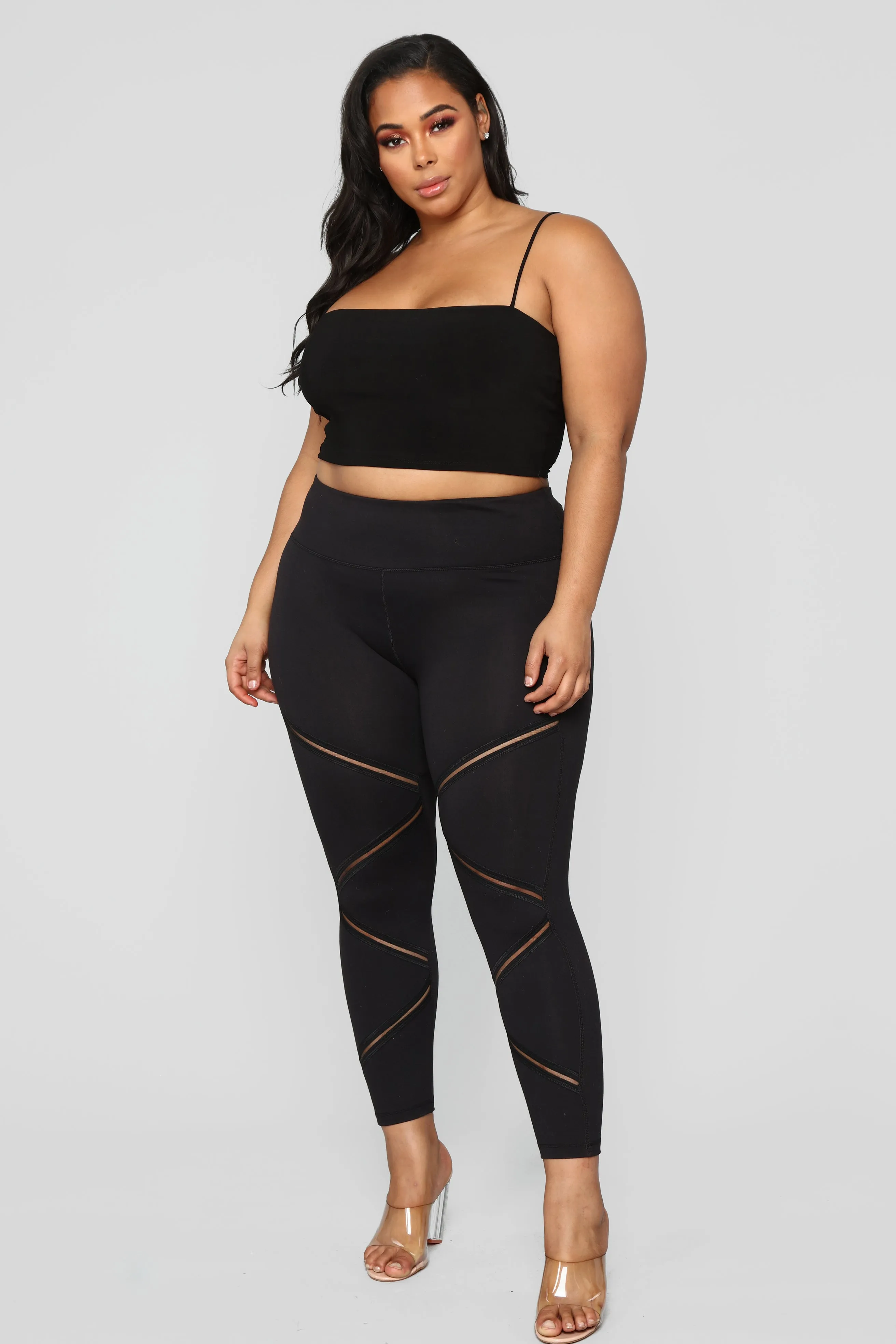 Anastacia High Rise Leggings - Black