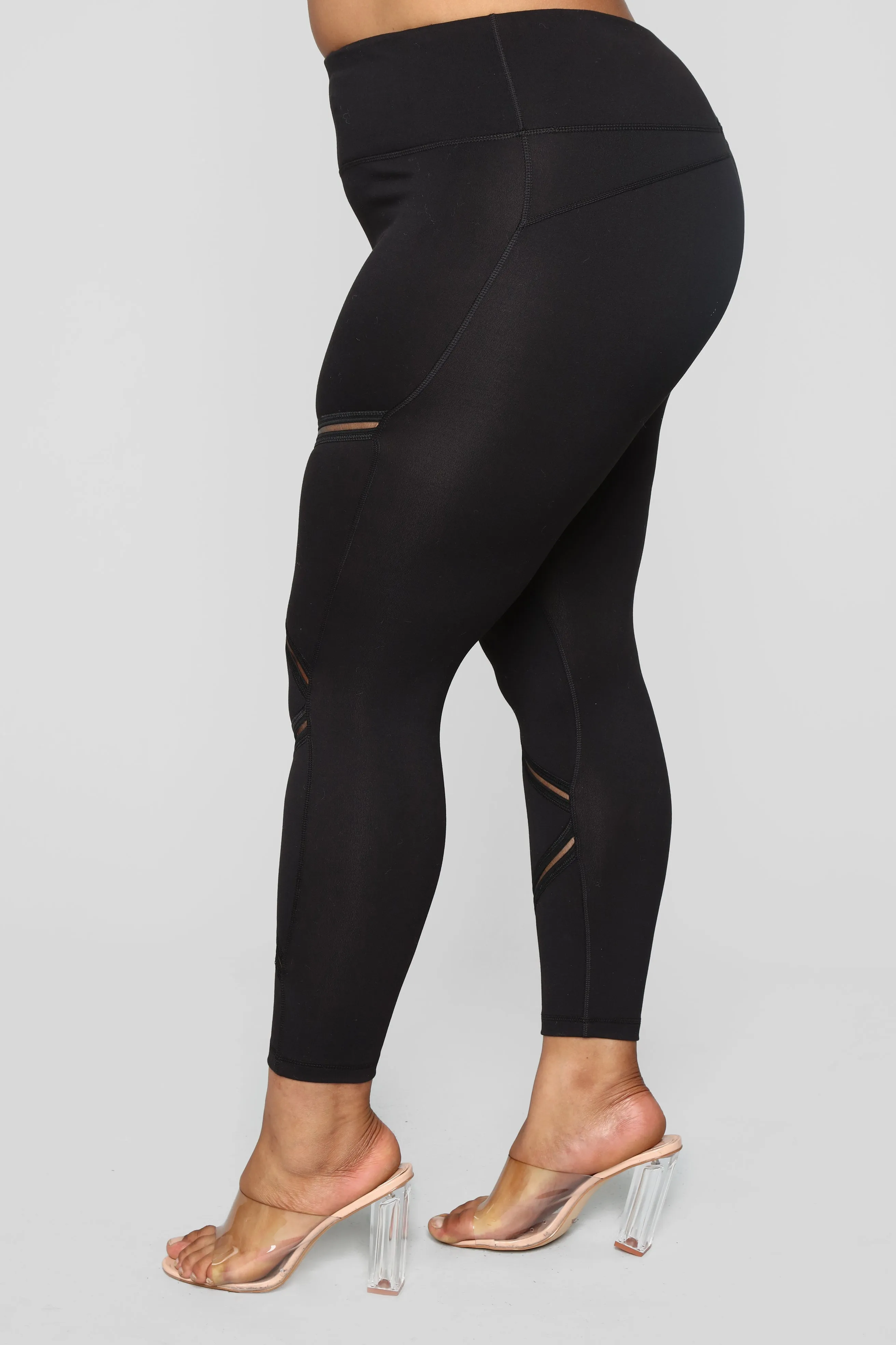 Anastacia High Rise Leggings - Black