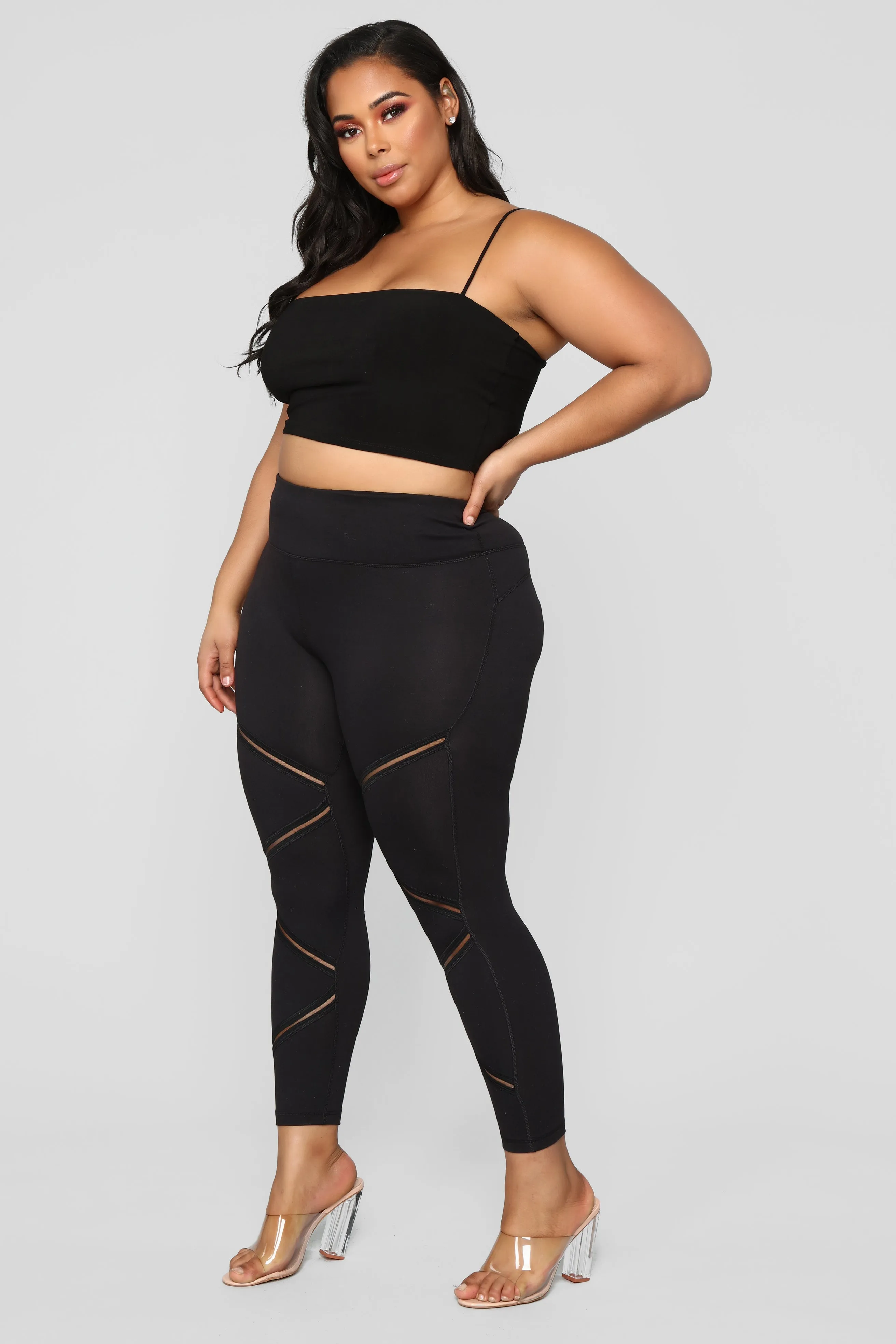 Anastacia High Rise Leggings - Black