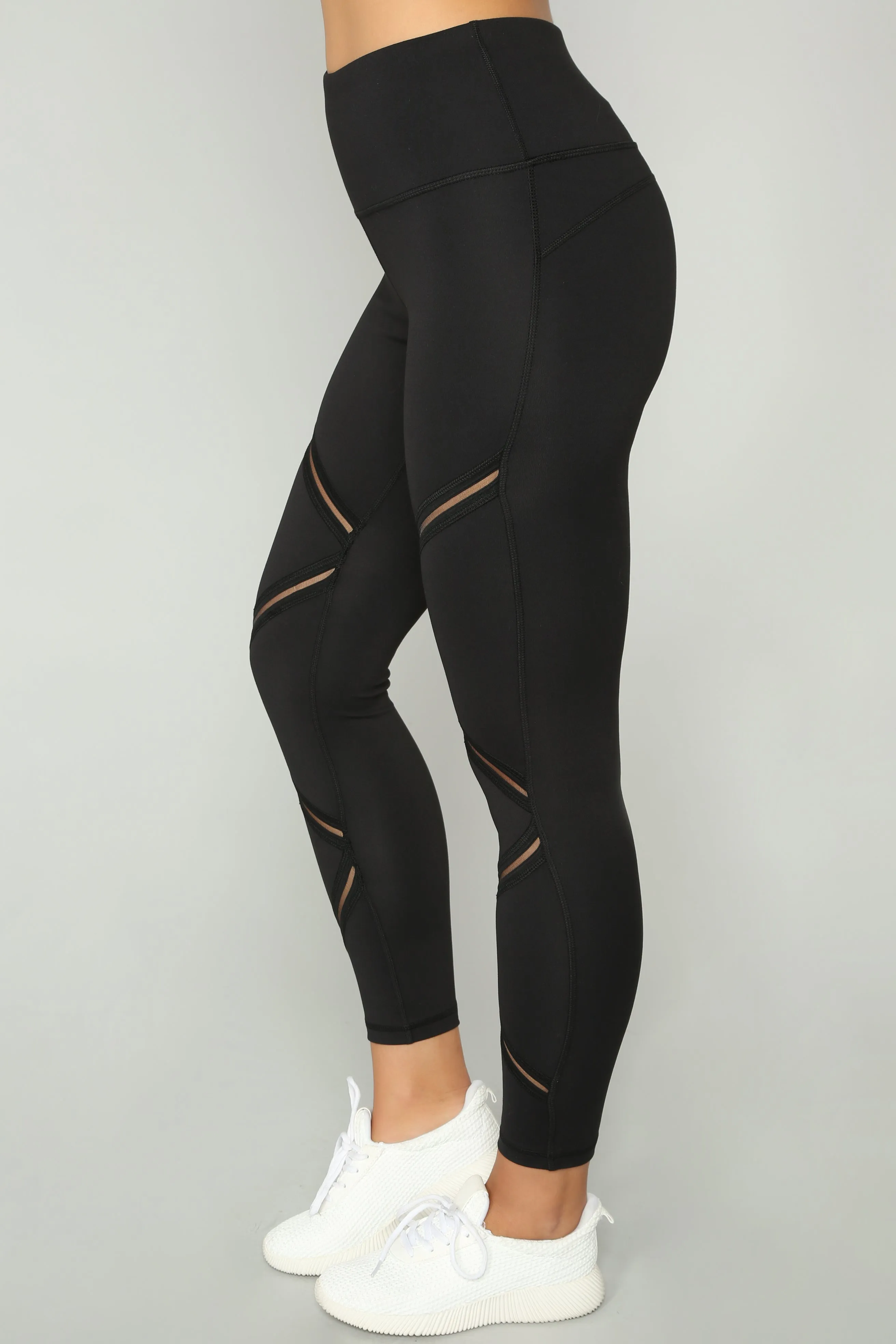 Anastacia High Rise Leggings - Black