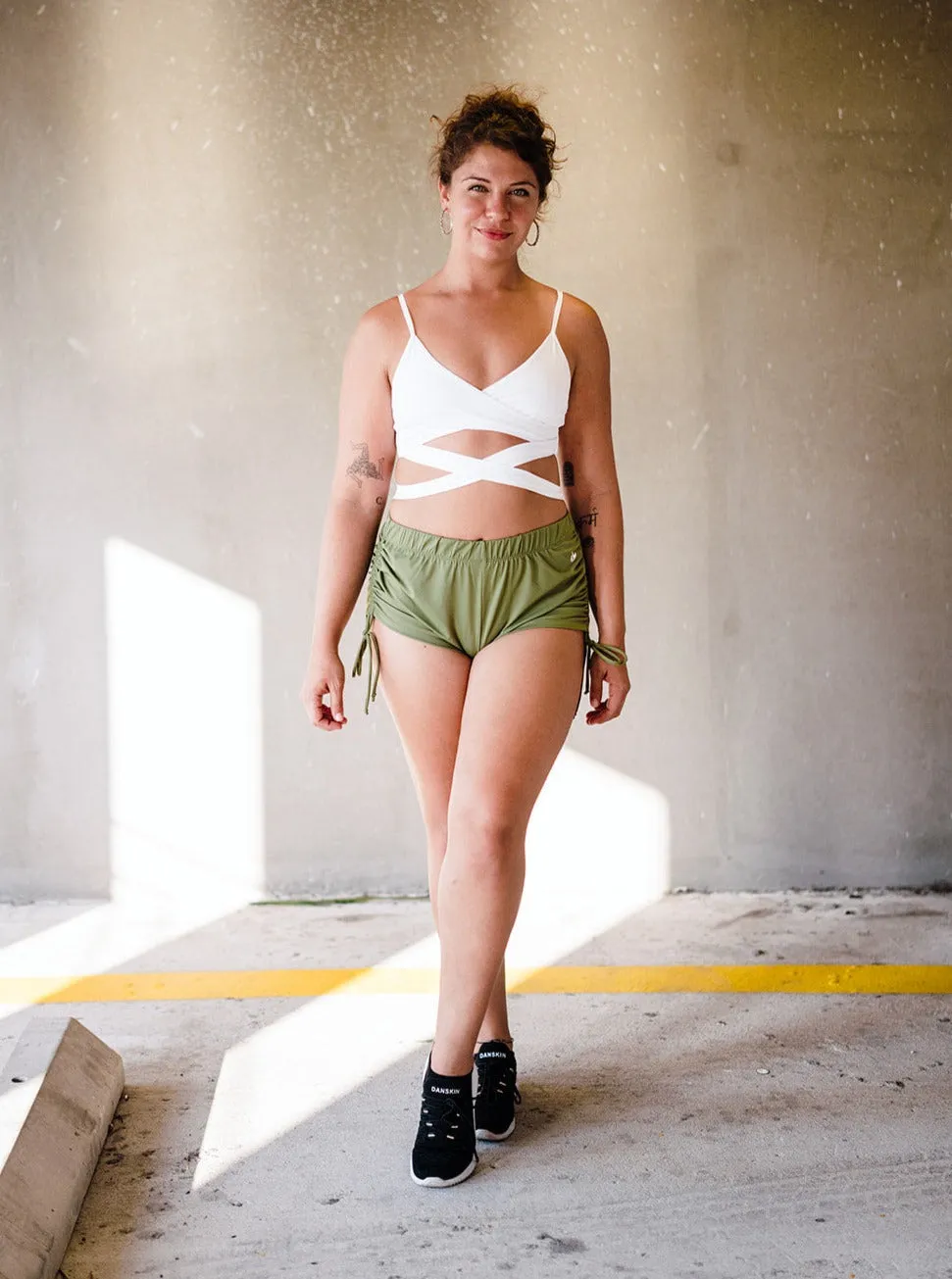 Army Green Urban String Shorts
