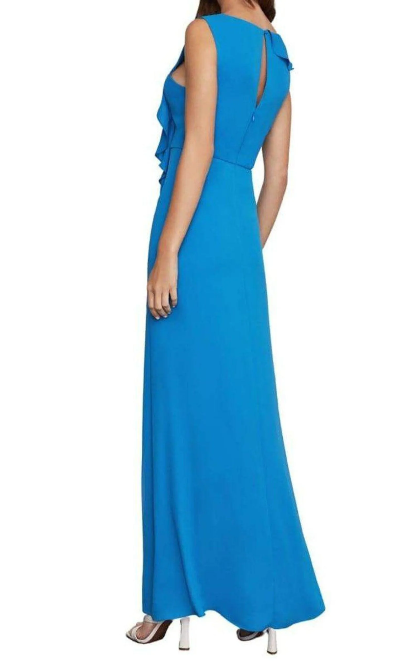 Asymmetric Neck Maxi Dress