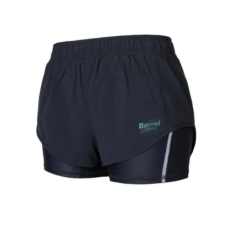 Barrel Womens Abyssal Urban Water Shorts-BLACK