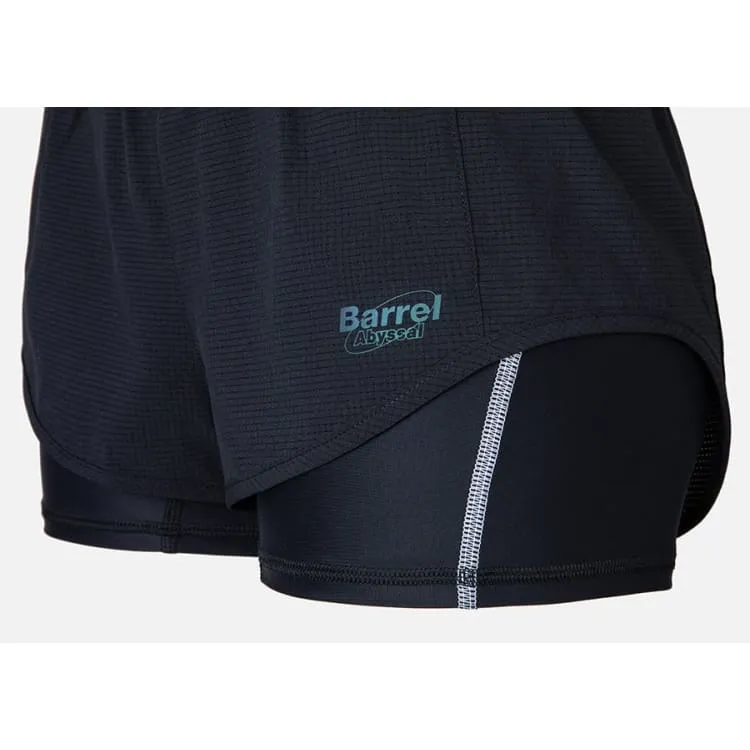 Barrel Womens Abyssal Urban Water Shorts-BLACK
