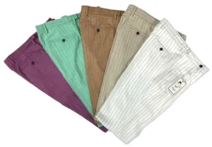 Bergamo Elegant PSL-833 S25 Stripe Pants - Green