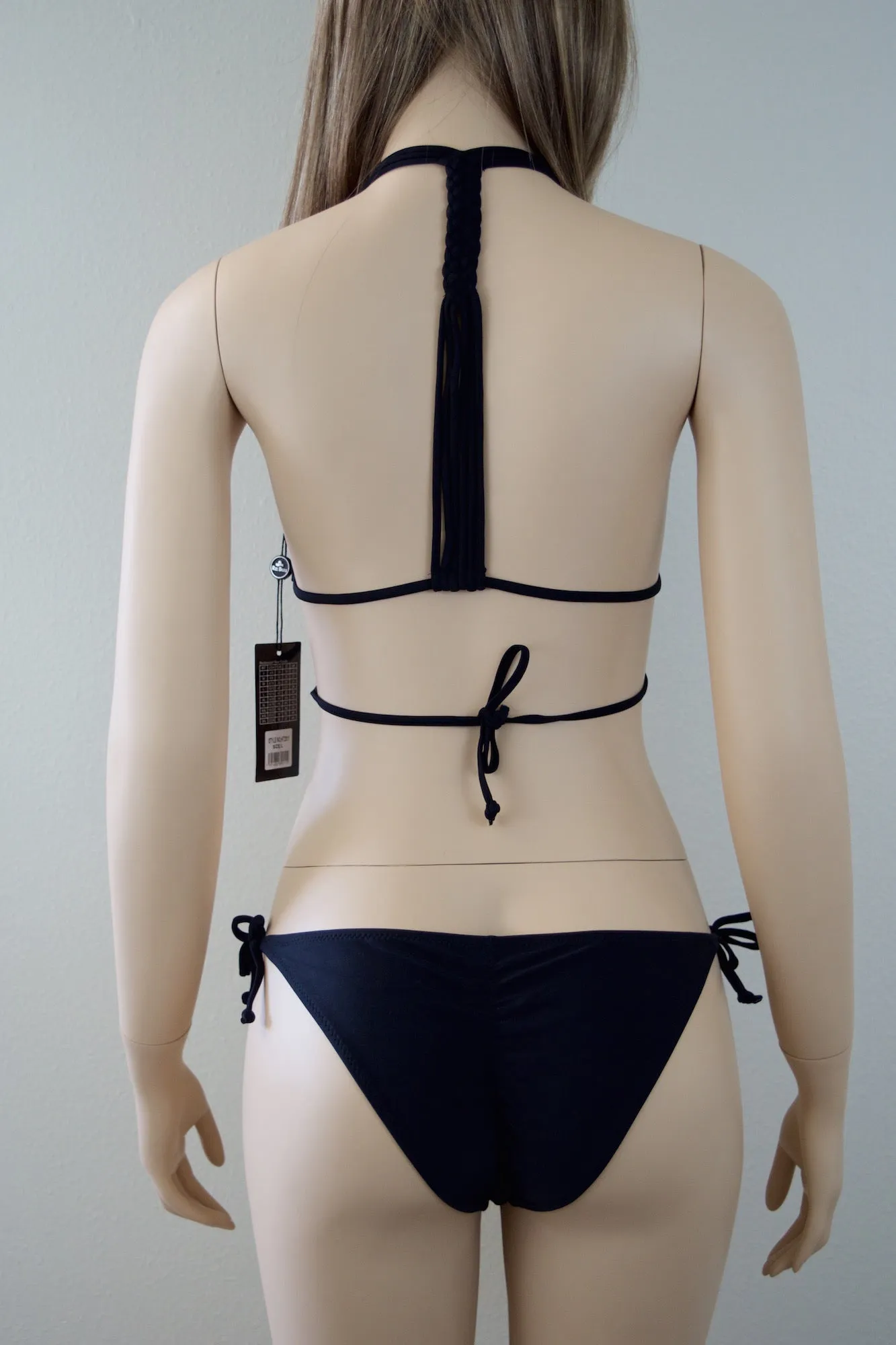 Black 2 Piece Criss Cross Bikini