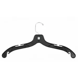BLACK PLASTIC TOP  17" HANGER PACK 100