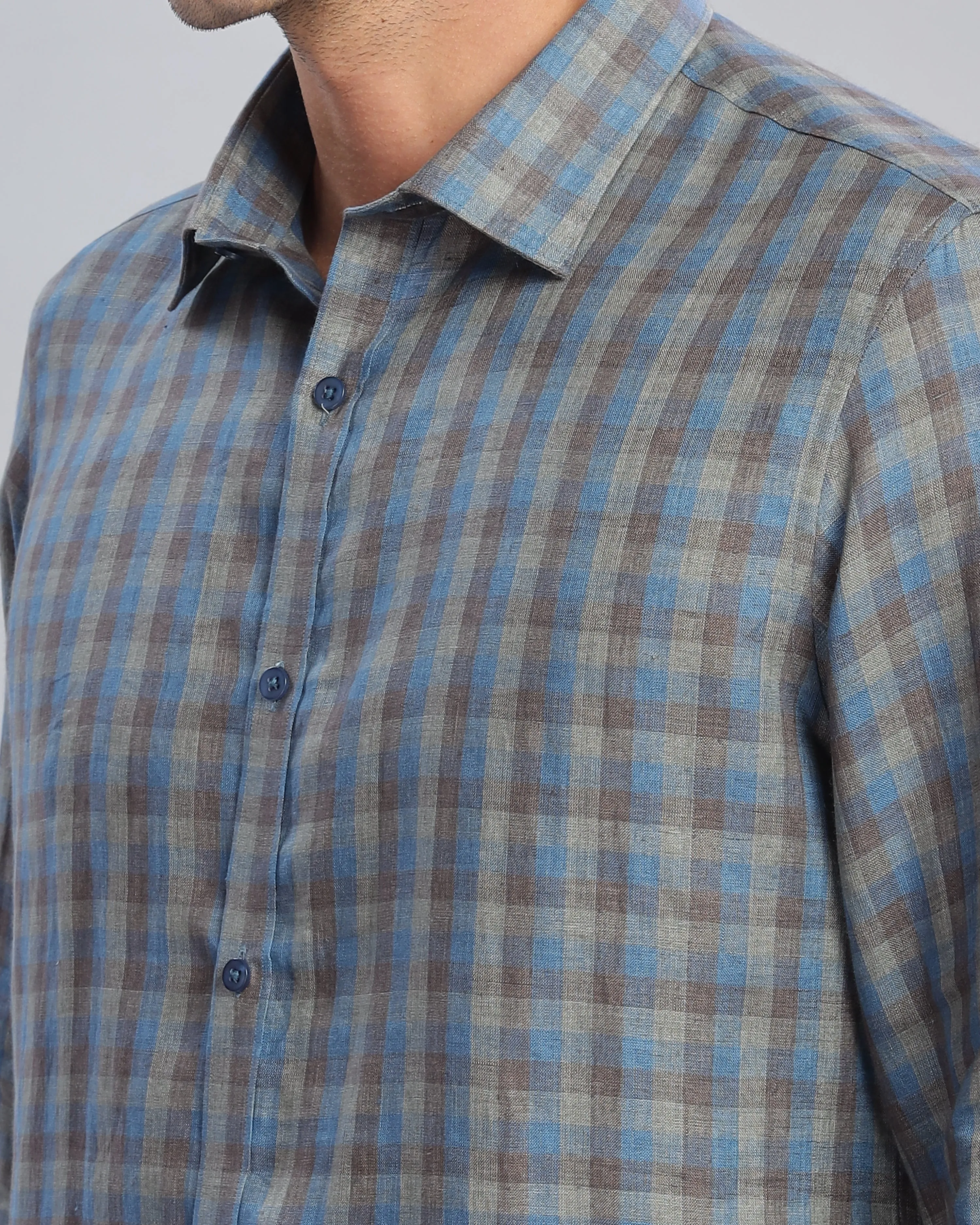 Blue Steel Linen Shirt