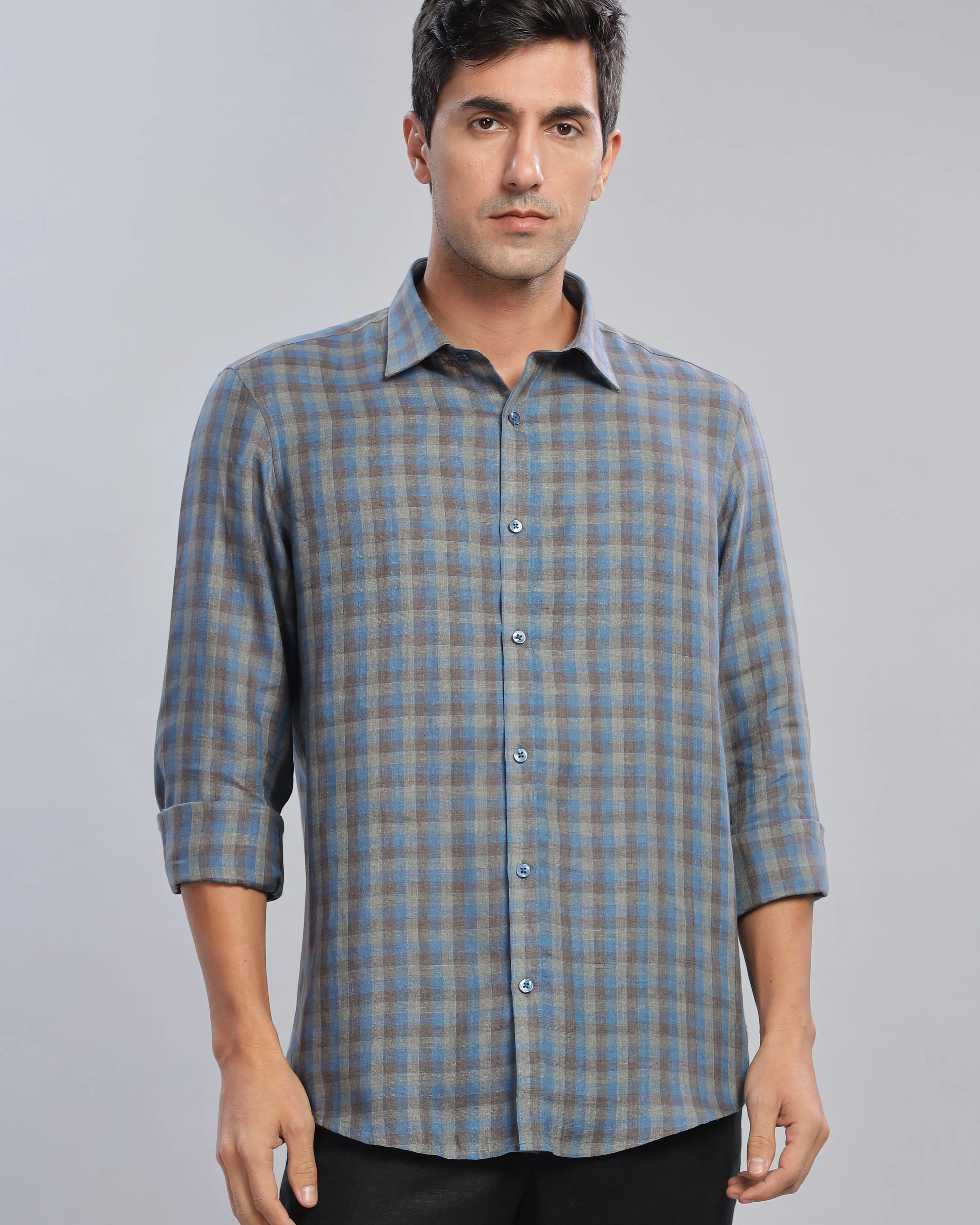 Blue Steel Linen Shirt