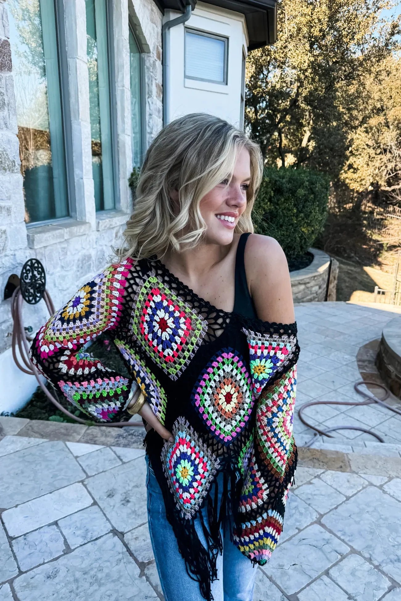 BOHO Crochet Knit tops