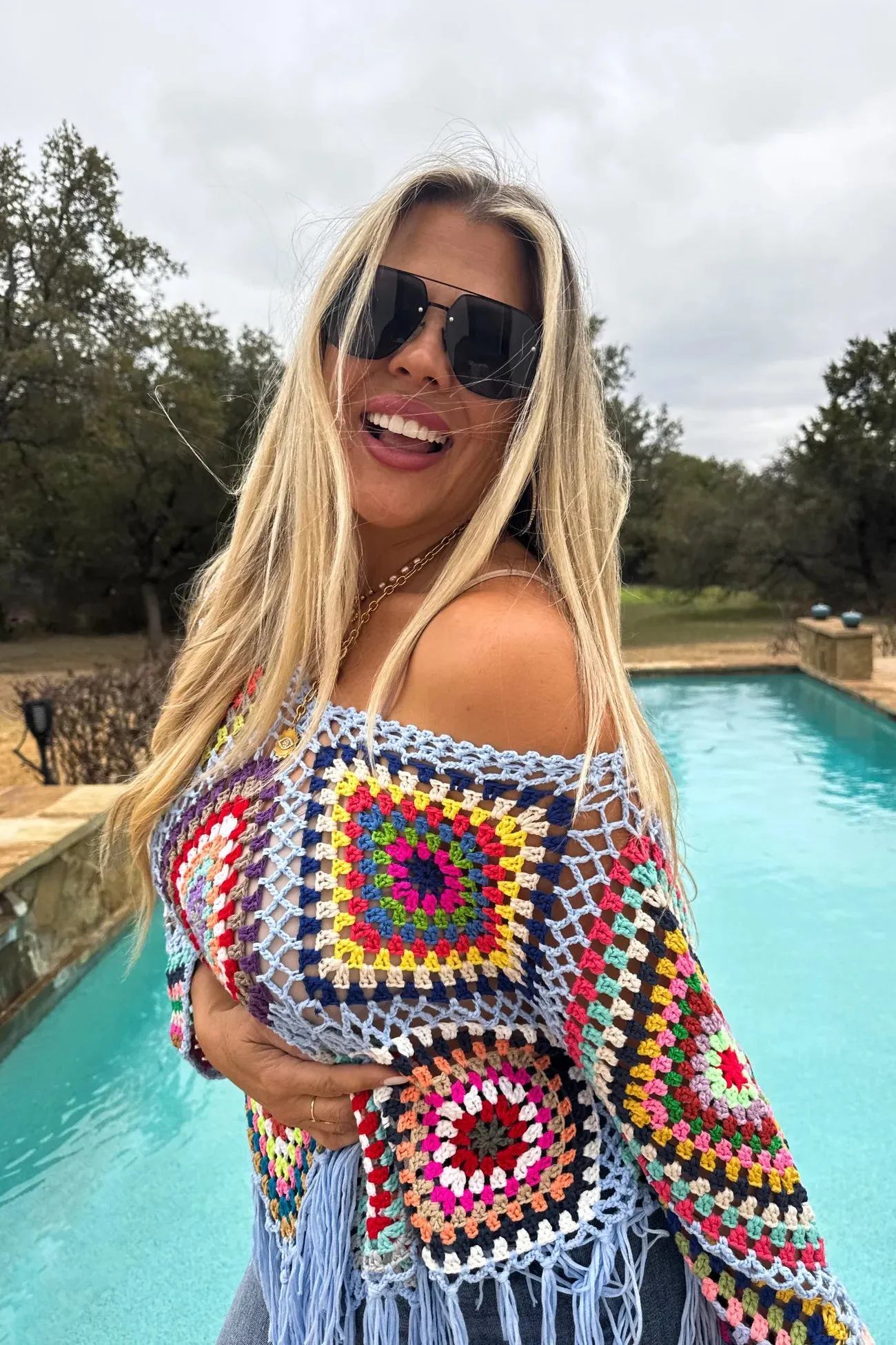 BOHO Crochet Knit tops