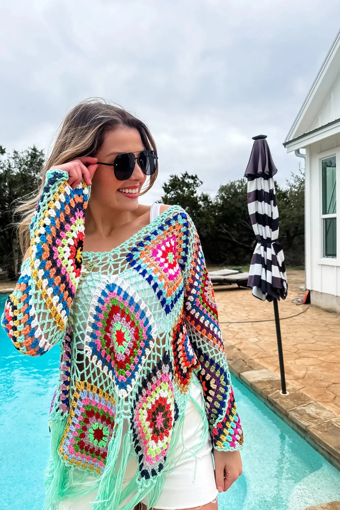 BOHO Crochet Knit tops