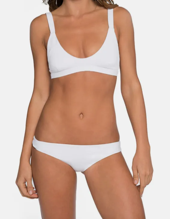 Coco Halter Top in White by Tavik Swimwear