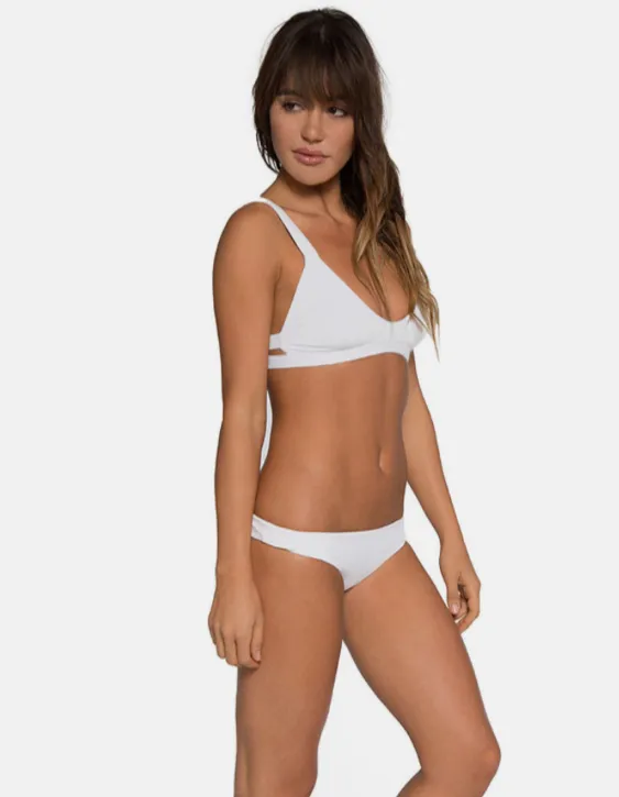 Coco Halter Top in White by Tavik Swimwear
