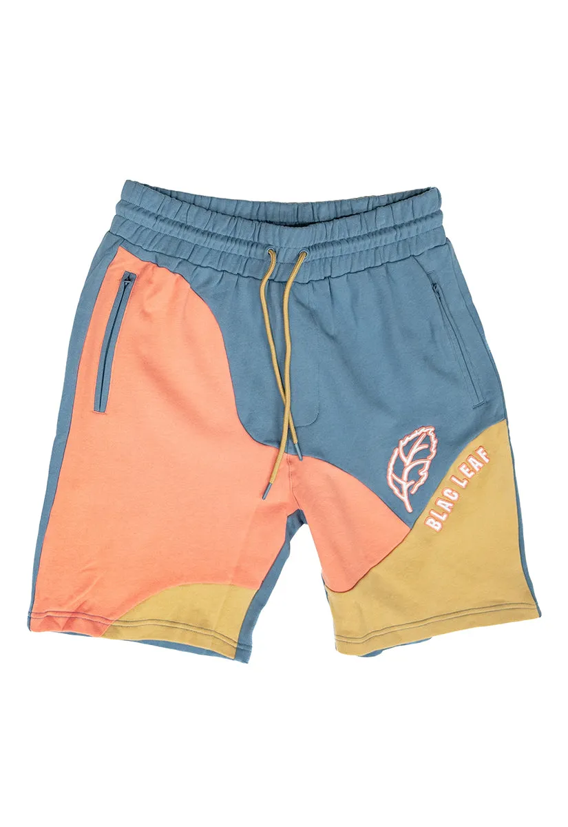 Colorblock Parrot T-shirt, Colorblock Patch Shorts and Bucket Hat Combo