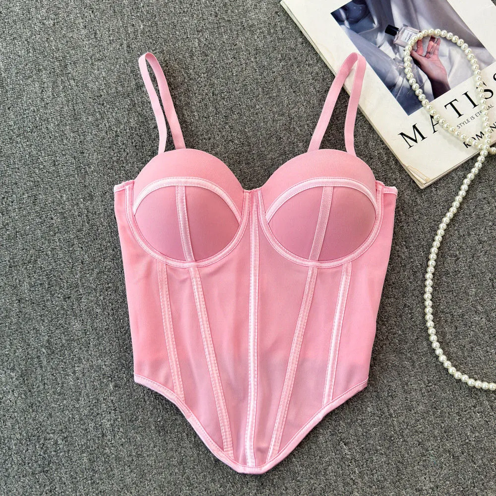 Colorful Bustier Corset Tops