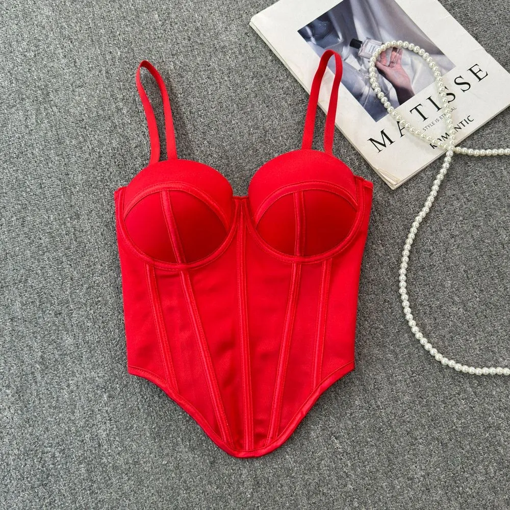 Colorful Bustier Corset Tops