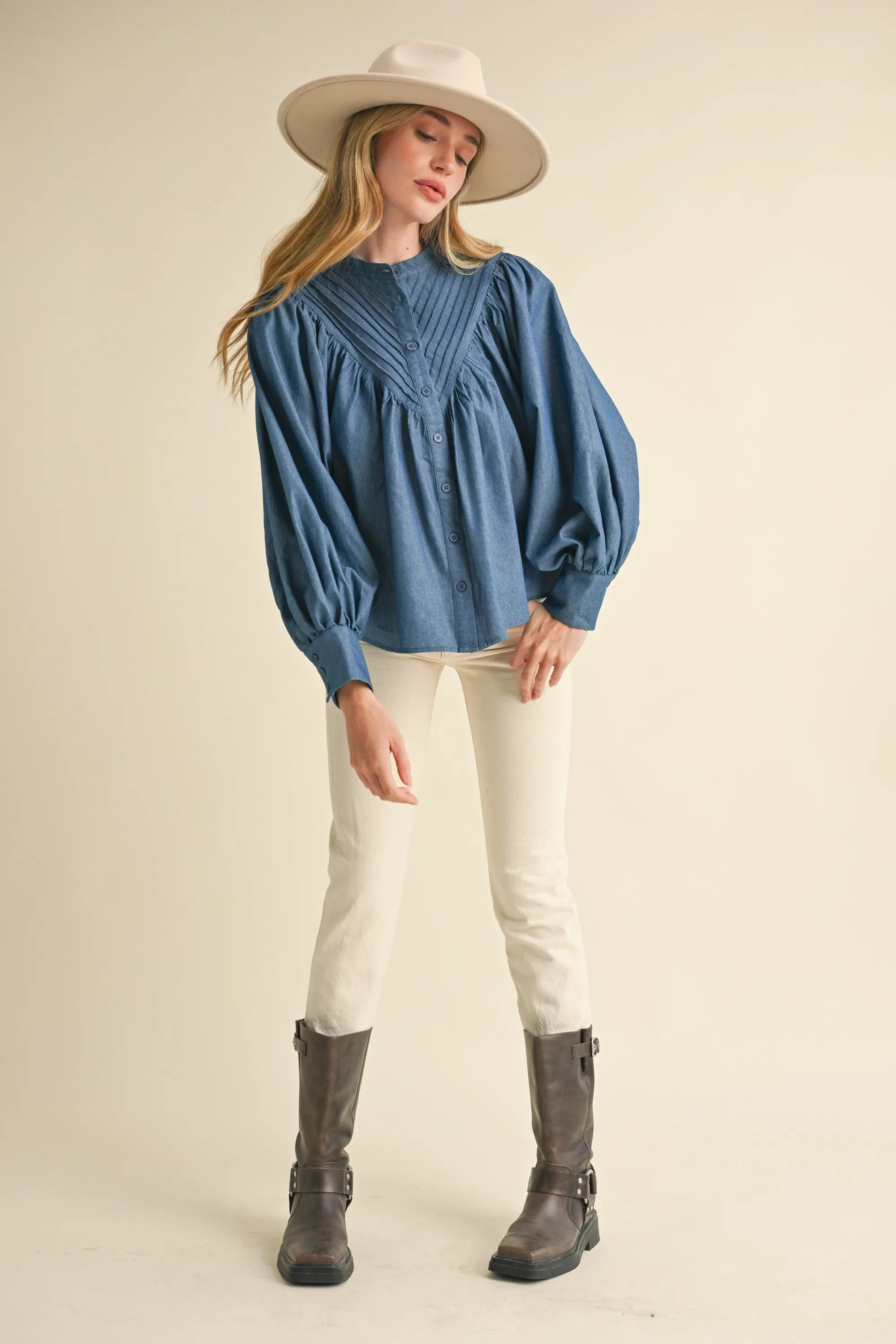 Crisp Comfort Long Sleeve Top