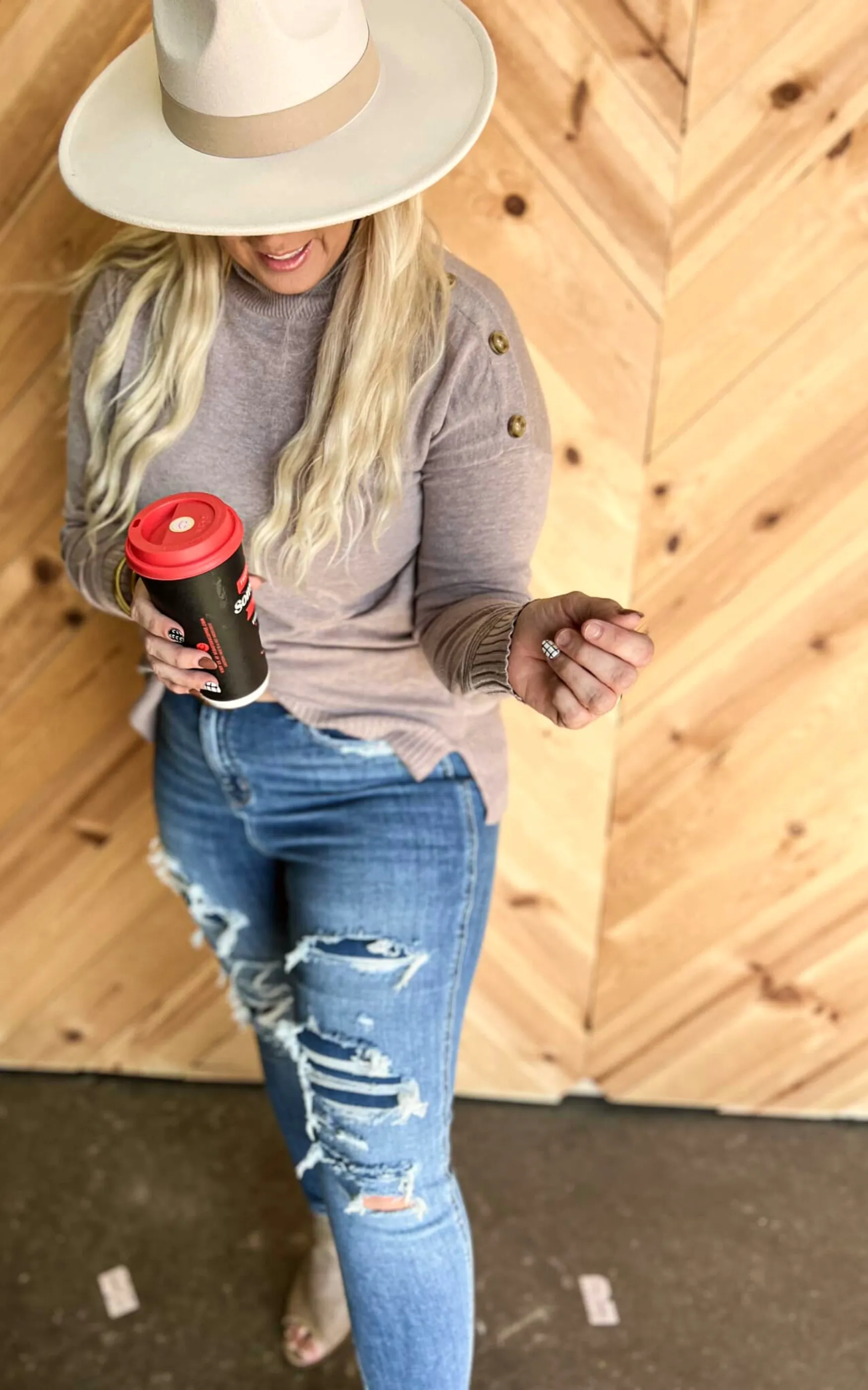 Crisp Sunday Morning Sweater with Buttons