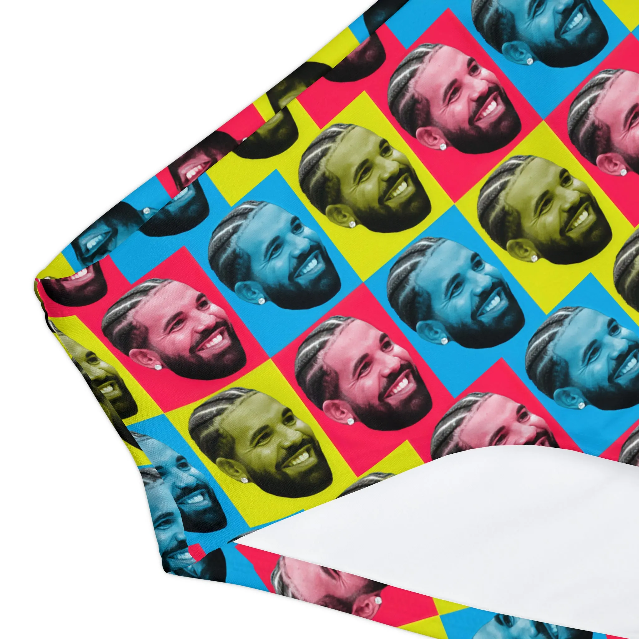 Drake Colored Checker Faces Girls Two Piece Swimsuit