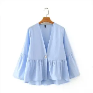 Elegant Chiffon Flare Sleeve