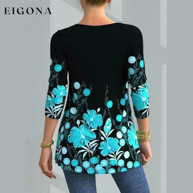 Elegant Floral Print Shirt