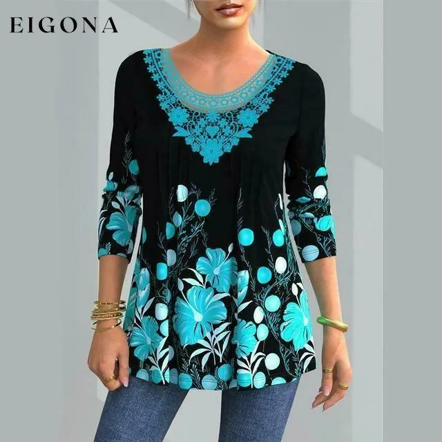 Elegant Floral Print Shirt