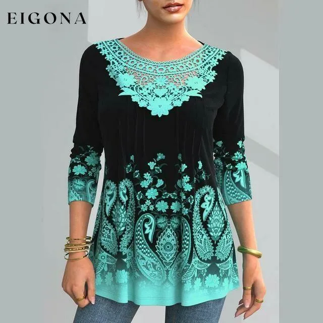 Elegant Floral Print Shirt