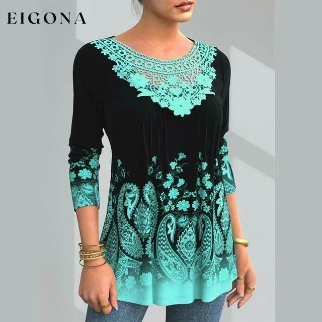 Elegant Floral Print Shirt
