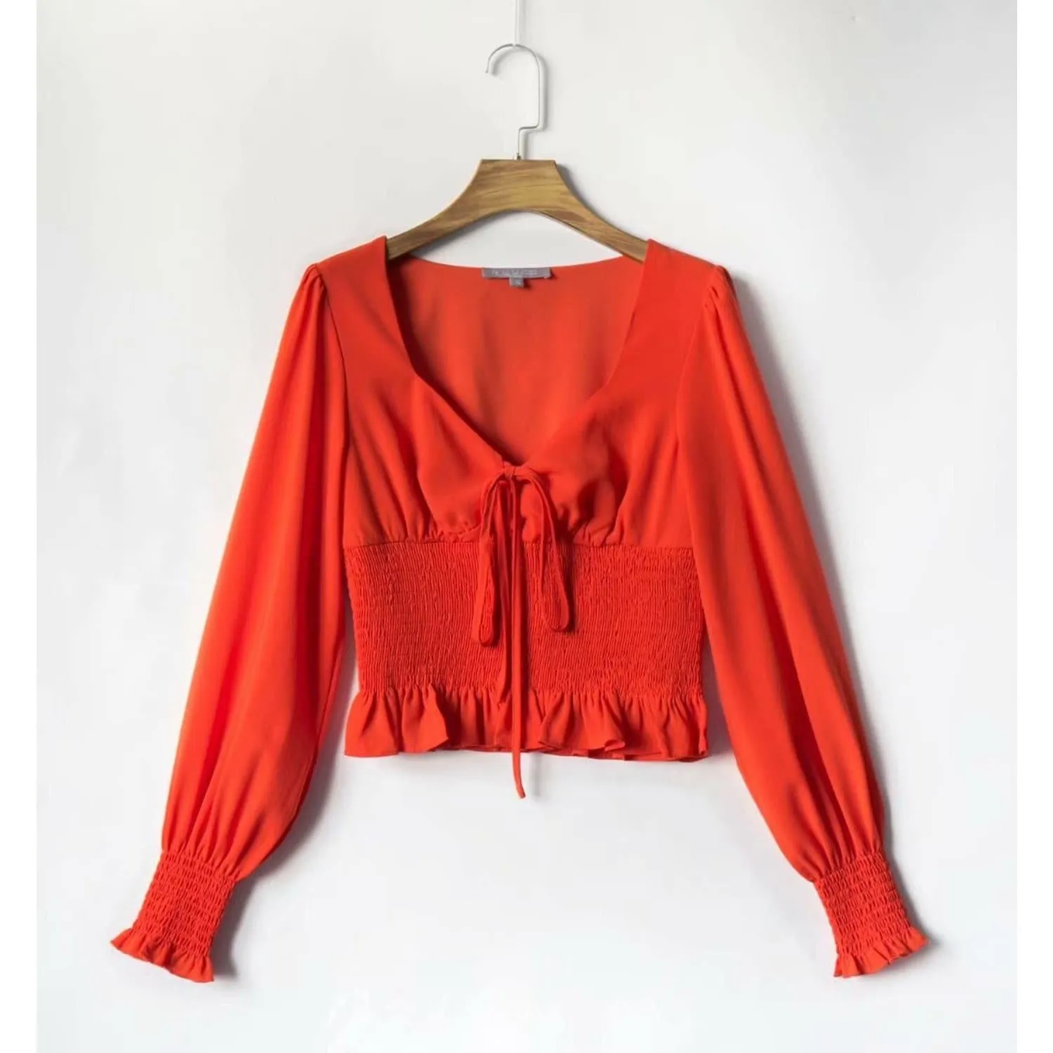 ELEGANT LANTERN SLEEVE BLOUSE