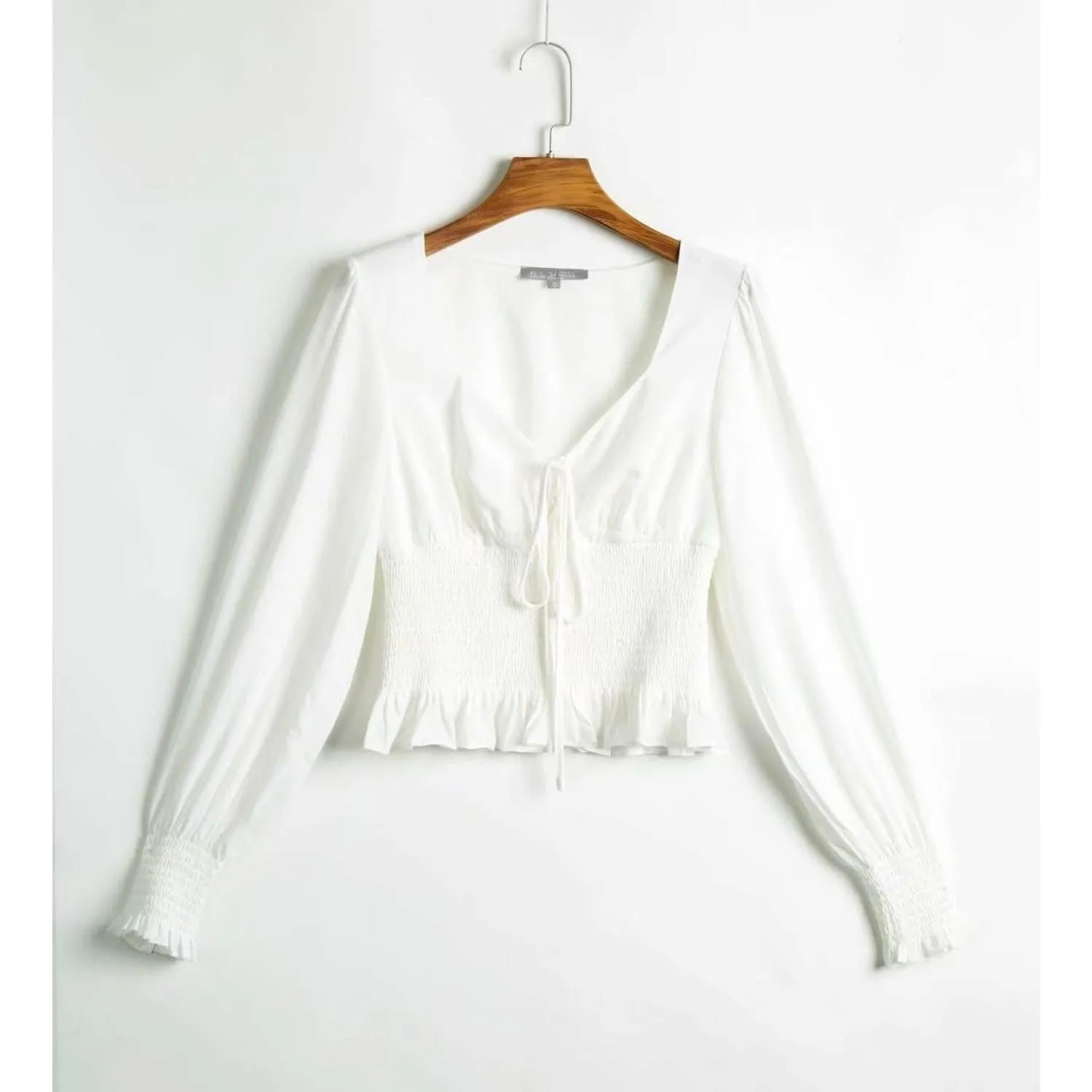 ELEGANT LANTERN SLEEVE BLOUSE