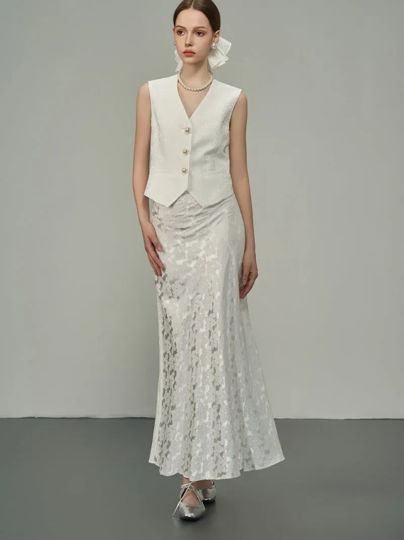 Embroidery Flower Elegant Vest