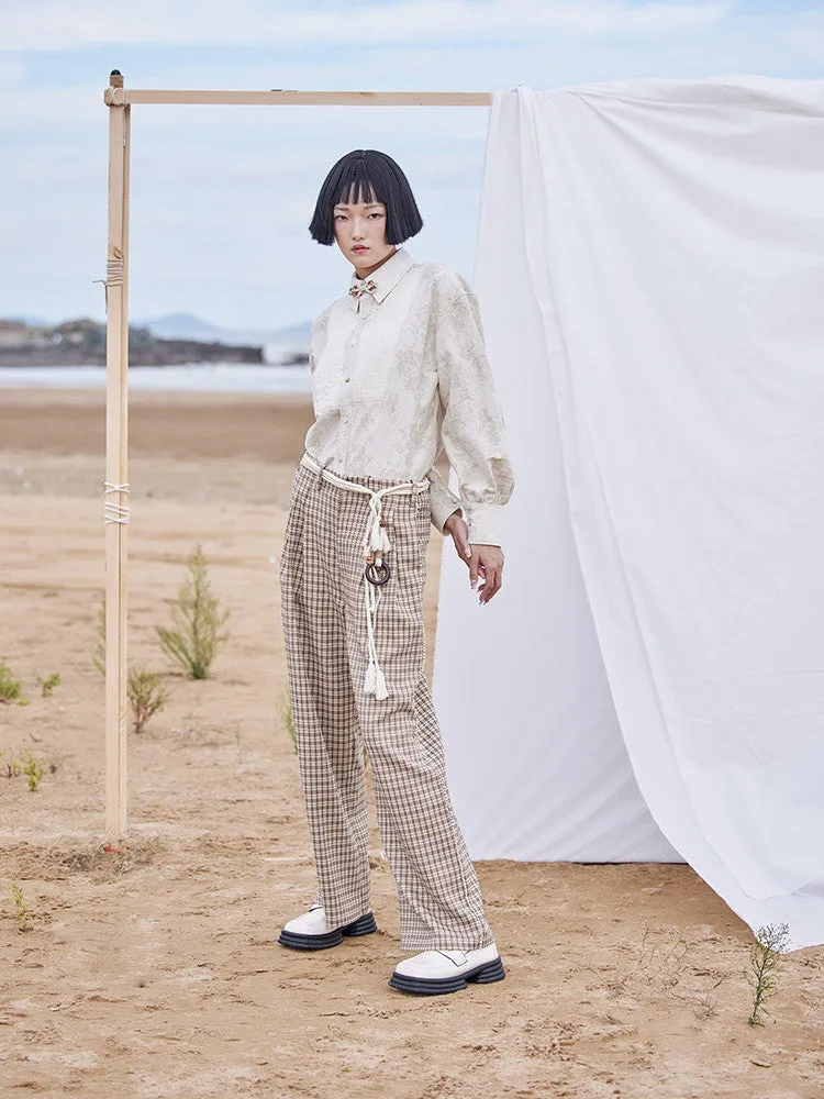 Embroidery Mature Modest Elegant Blouse