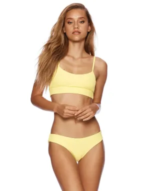 Emerson Bralette Bikini Top in Lemon