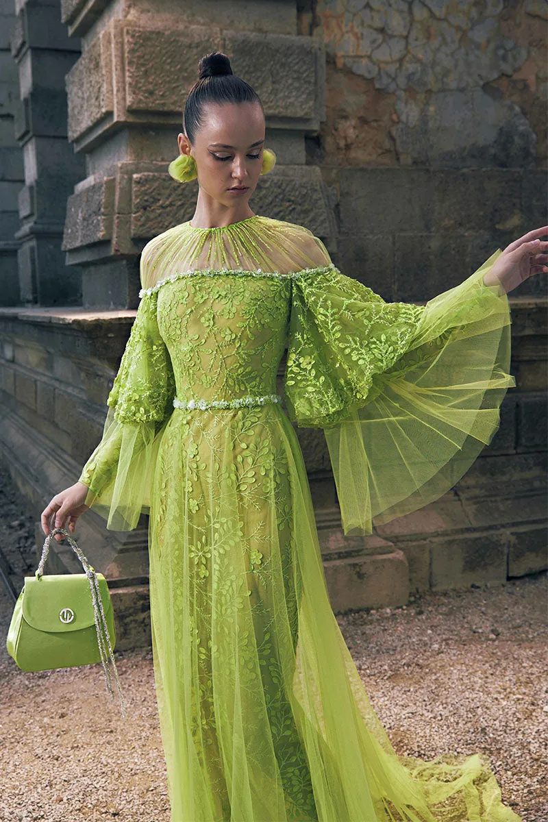 Emmaline Tiered Graceful Lace Maxi Dress