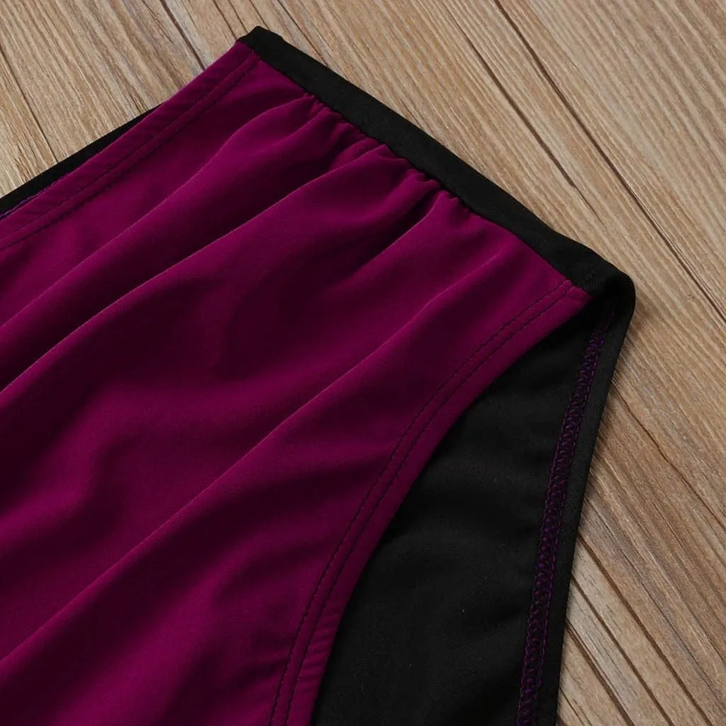 Fashion Female Swimsuit Women High Waist Padded Push-up Bikini Set